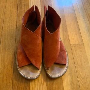 Born suede crossover sandals